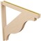 Ekena Millwork 5 1/2-in W x 48-in D x 48-in H Funston Block Rough Cedar Woodgrain TimberThane Outlooker, Primed Tan OUTUR055X48X48FST44RCPR - alternate 4
